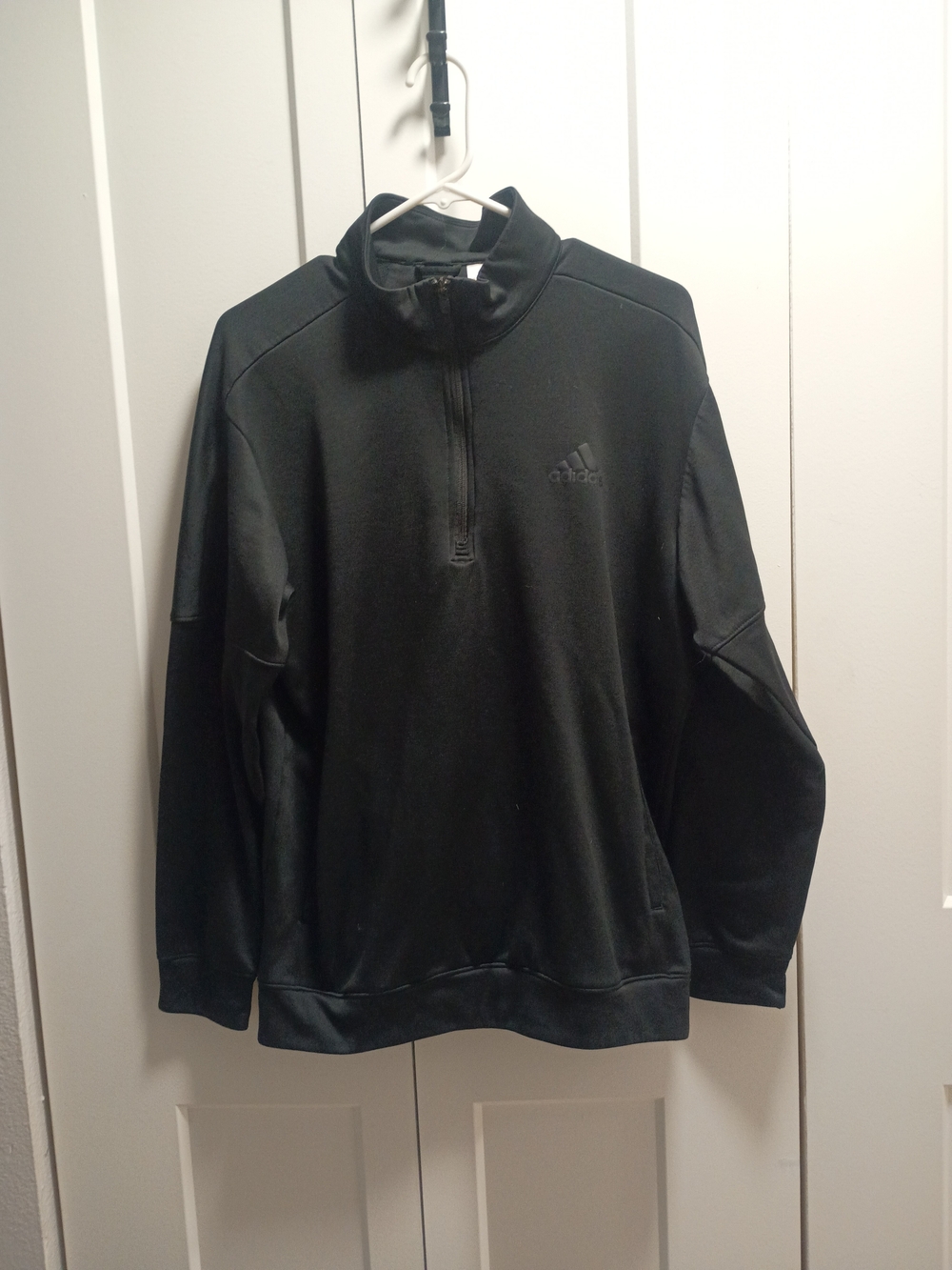 adidas Black Men's Half-Zip Performance Jacket